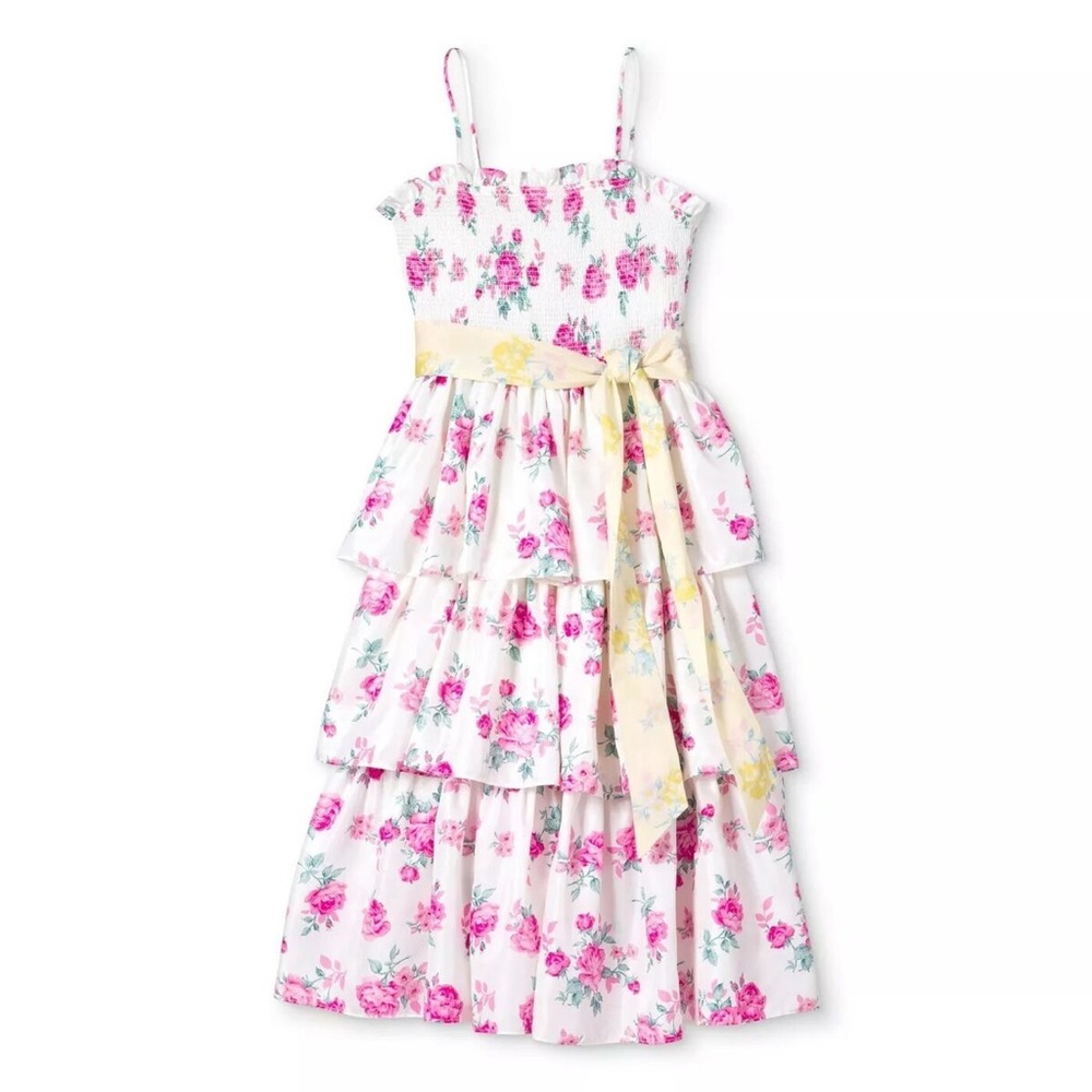 NWT LoveShackFancy Elise Smocked Tiered Dress Size XXS - Picture 5 of 12